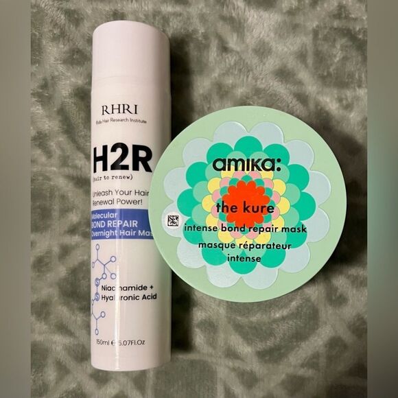 amika Other - (Barely Used) Hair Bonding Bundle - includes Amika Kure and H2R Masques